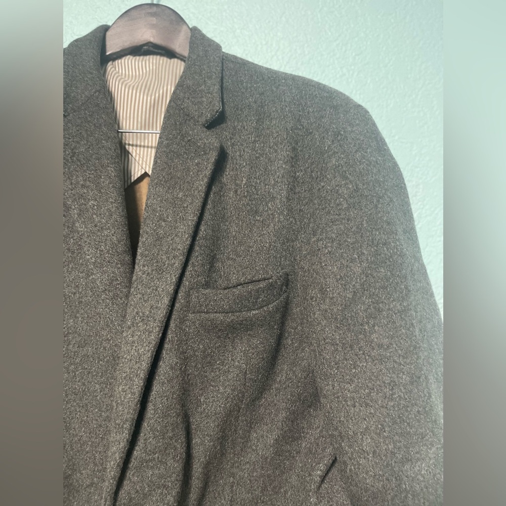 Banana Republic 2-Button Wool Gray Blazer Sport Jacket Size 46 R Mens - Picture 7 of 9